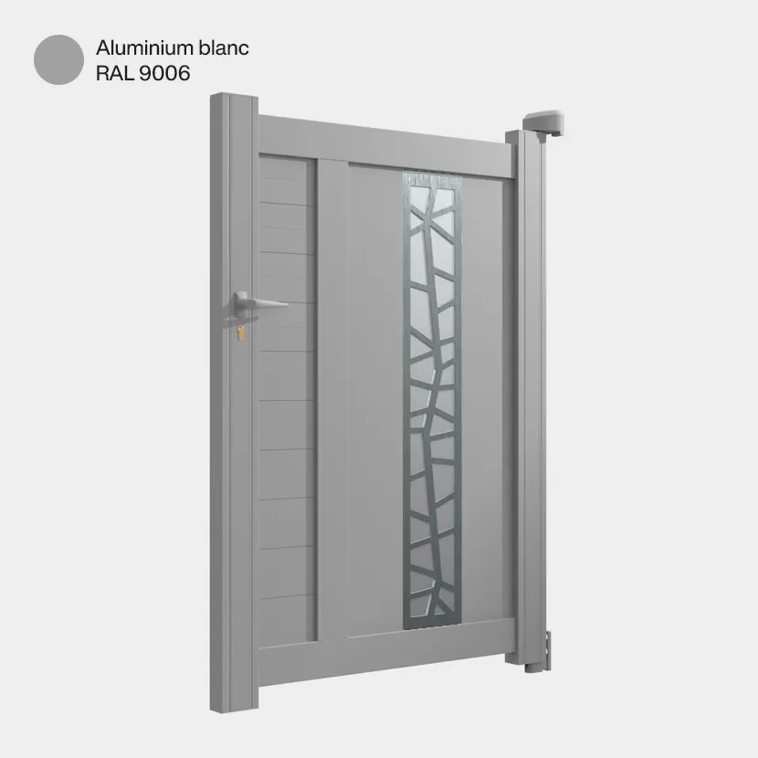 Portillon aluminium: Portillon Jerez Aluminium blanc RAL 9006