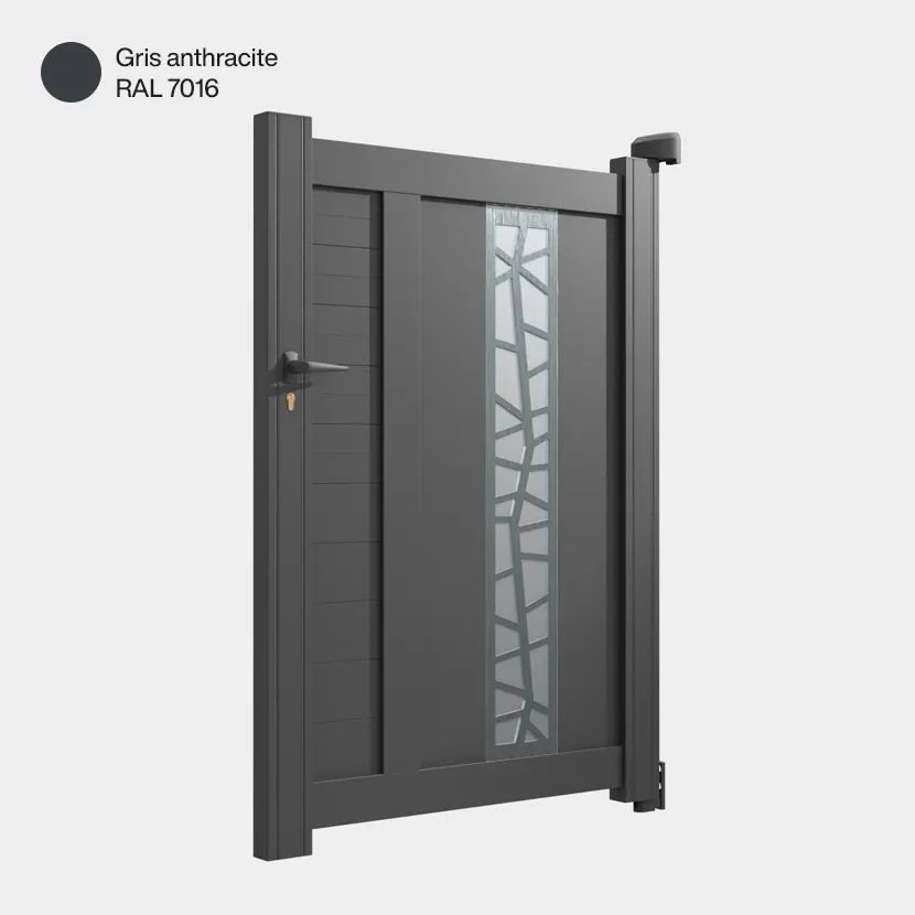 Portillon aluminium: Portillon Jerez Gris Anthracite RAL 7016