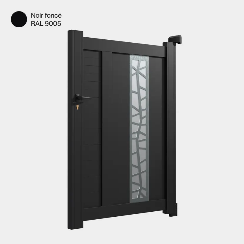 Portillon aluminium: Portillon Jerez Noir fonce RAL 9005