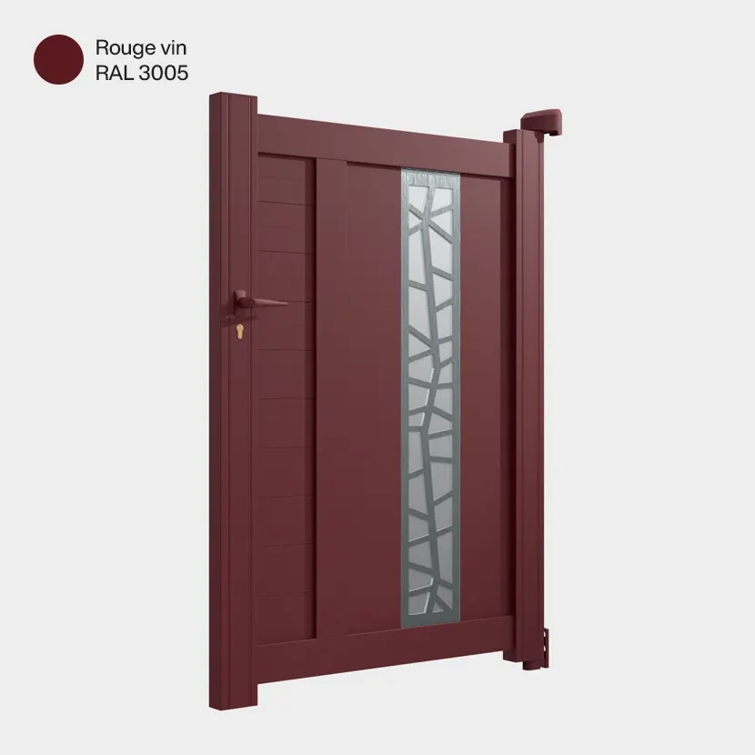Portillon aluminium: Portillon Jerez Rouge Vin RAL 3005