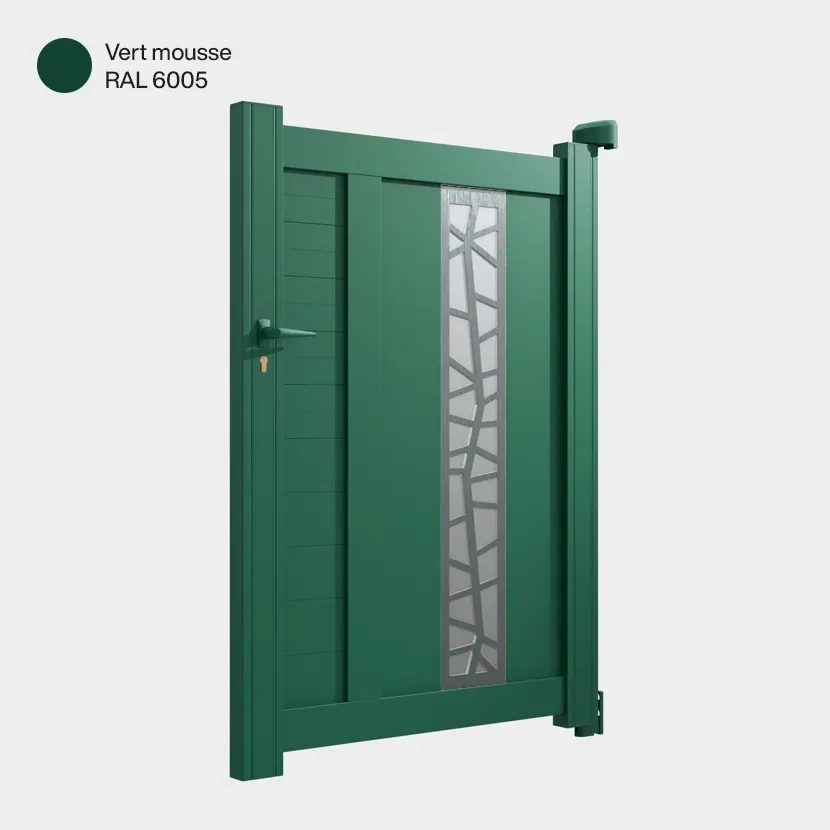Portillon aluminium: Portillon Jerez Vert Mousse RAL 6005