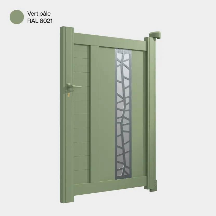 Portillon aluminium: Portillon Jerez Vert pale RAL 6021