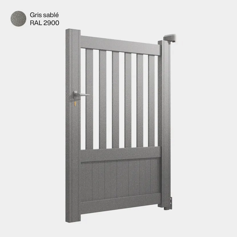 Portillon aluminium: Portillon Kansas Gris sable RAL 2900
