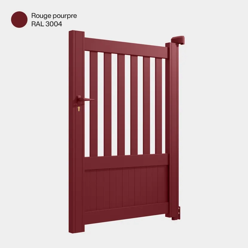 Portillon aluminium: Portillon Kansas Rouge pourpre RAL 3004