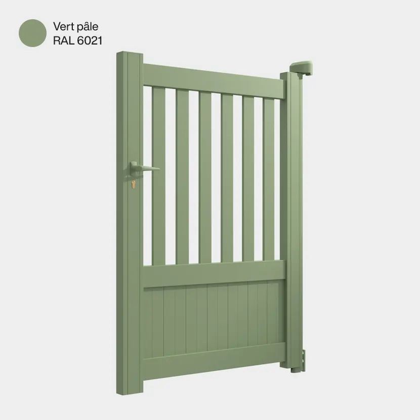 Portillon aluminium: Portillon Kansas Vert pale RAL 6021