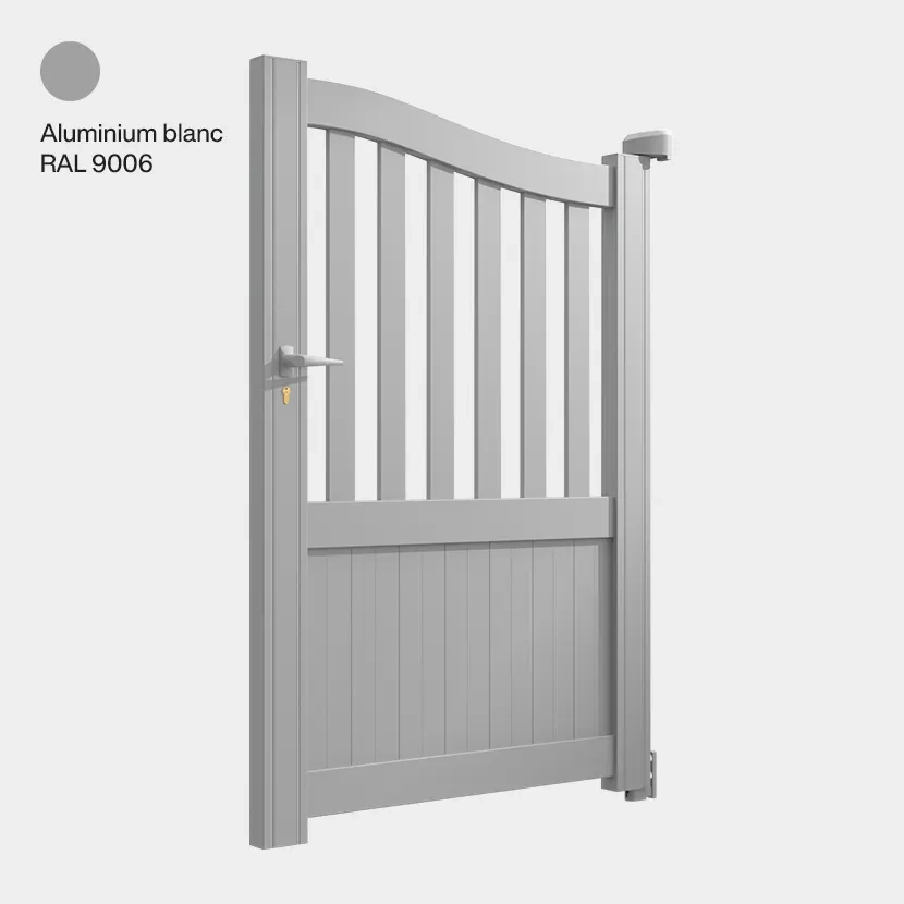 Portillon aluminium: Portillon Leipzig Aluminium blanc RAL 9006