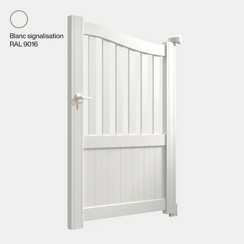 Portillon aluminium: Portillon Leipzig Blanc signalisation RAL 9016
