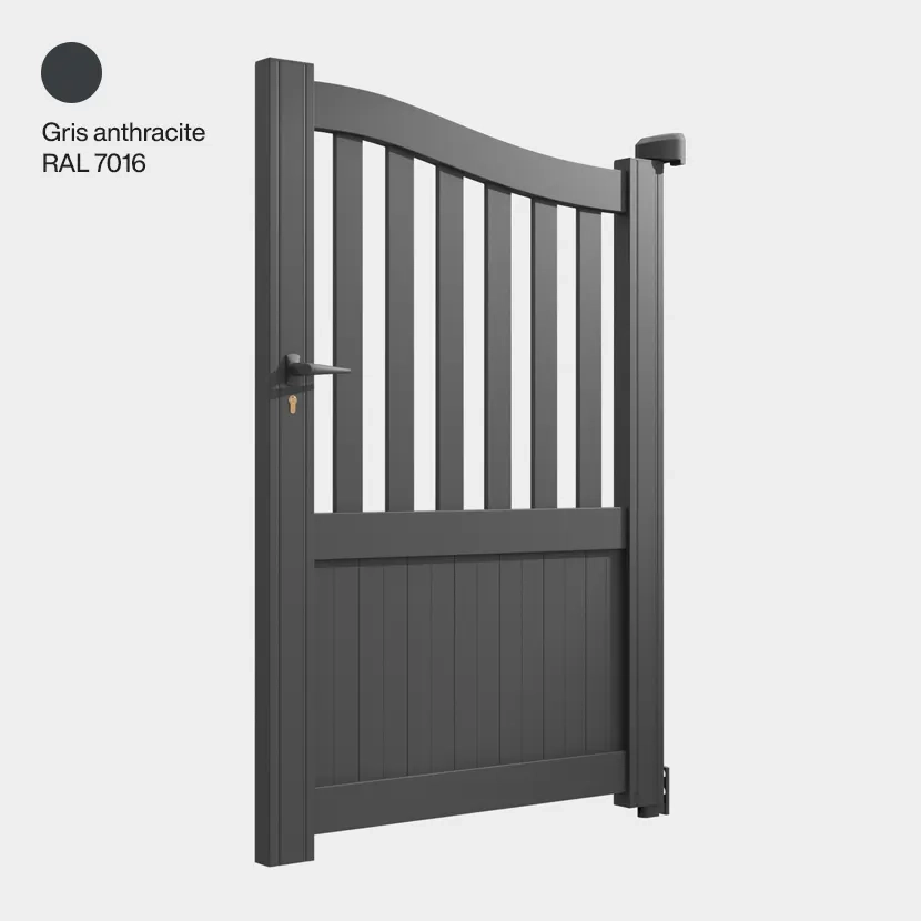 Portillon aluminium: Portillon Leipzig Gris Anthracite RAL 7016