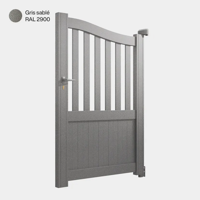 Portillon aluminium: Portillon Leipzig Gris sable RAL 2900