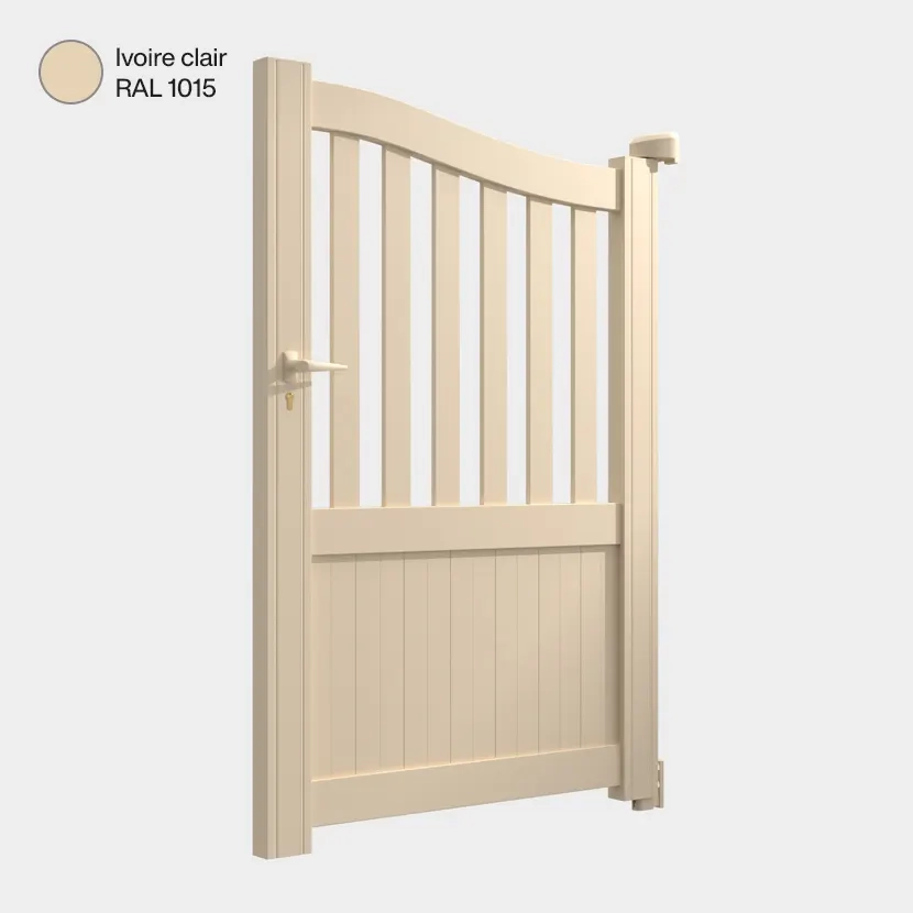 Portillon aluminium: Portillon Leipzig Ivoire clair RAL 1015
