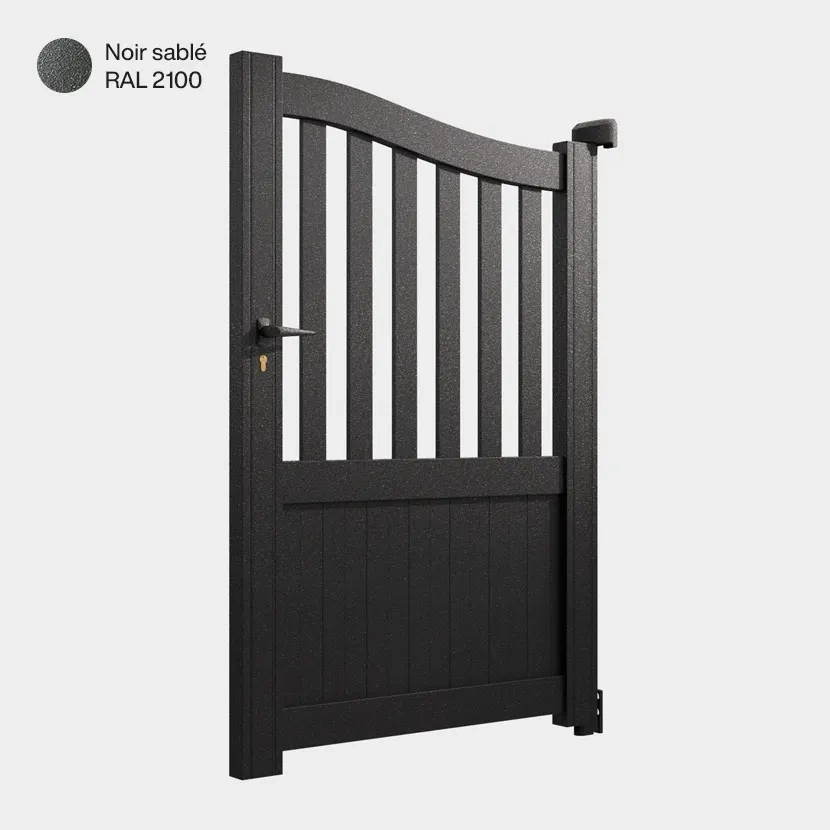 Portillon aluminium: Portillon Leipzig Noir sable RAL 2100