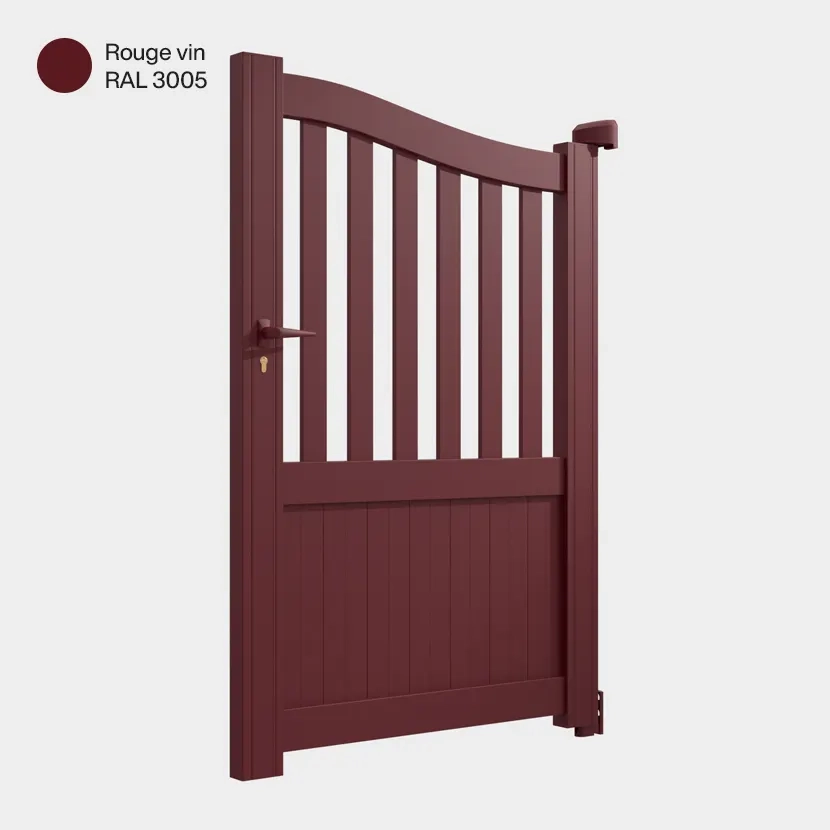 Portillon aluminium: Portillon Leipzig Rouge Vin RAL 3005