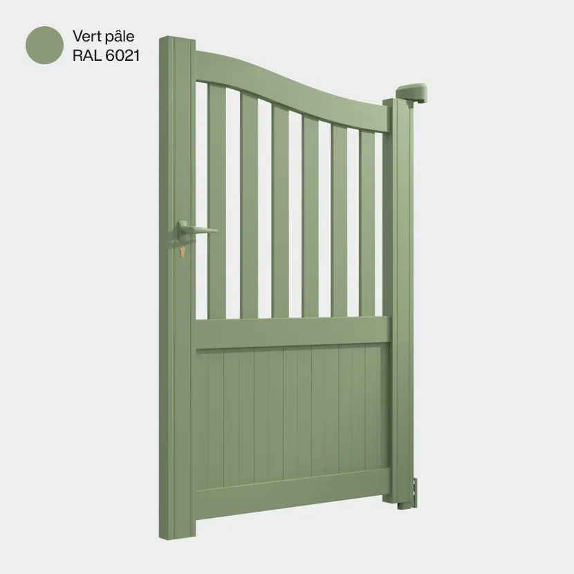 Portillon aluminium: Portillon Leipzig Vert pale RAL 6021