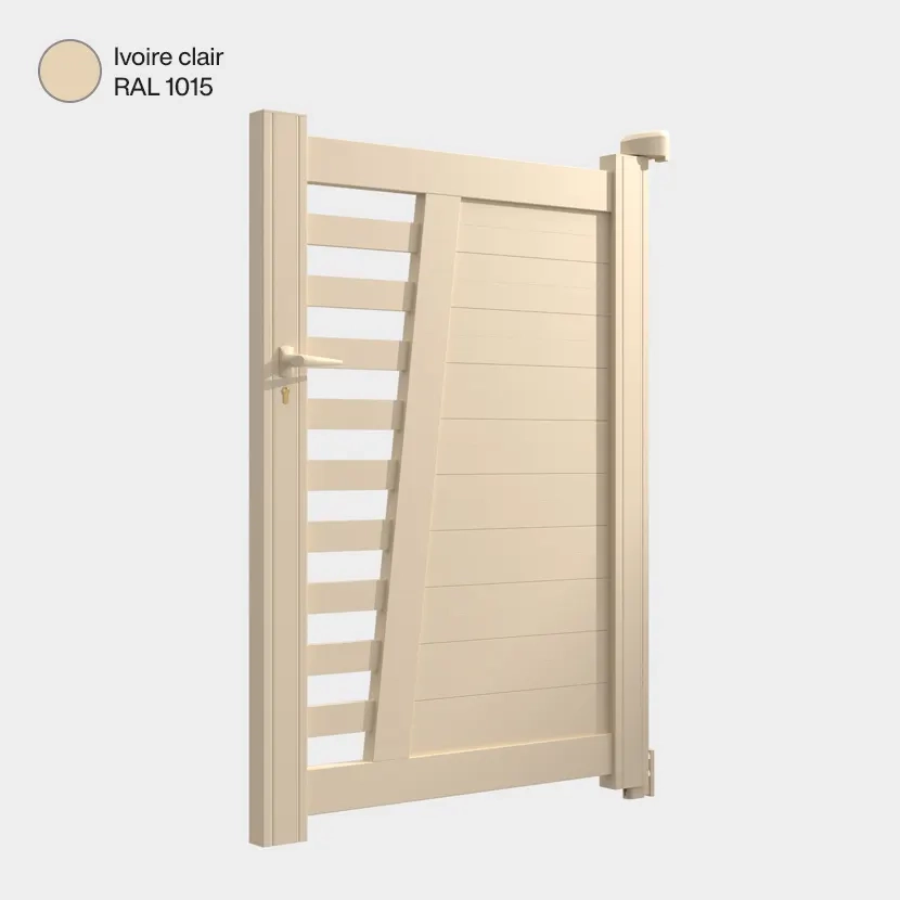 Portillon aluminium: Portillon Linz Ivoire clair RAL 1015