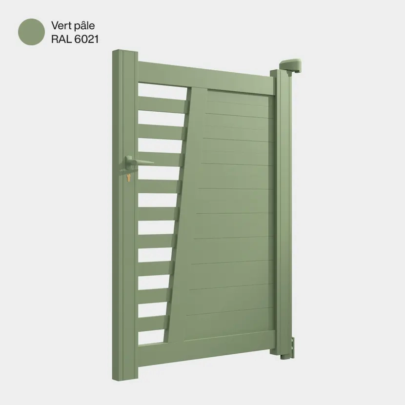 Portillon aluminium: Portillon Linz Vert pale RAL 6021