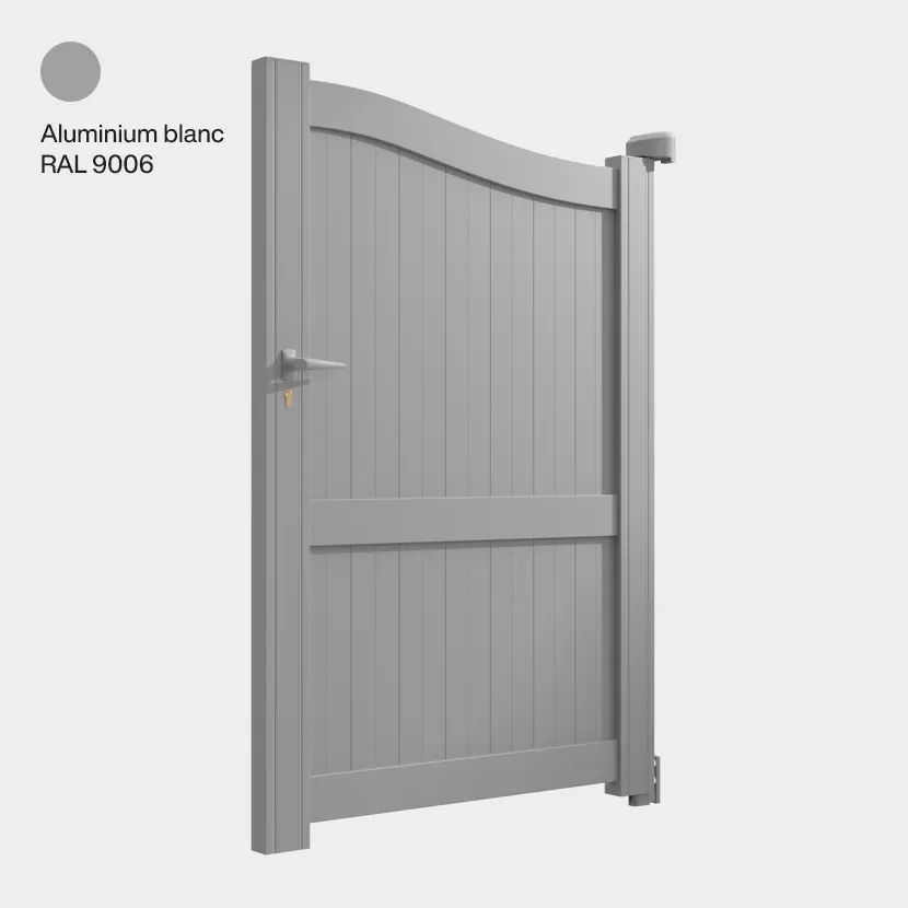 Portillon aluminium: Portillon Maryland Aluminium blanc RAL 9006