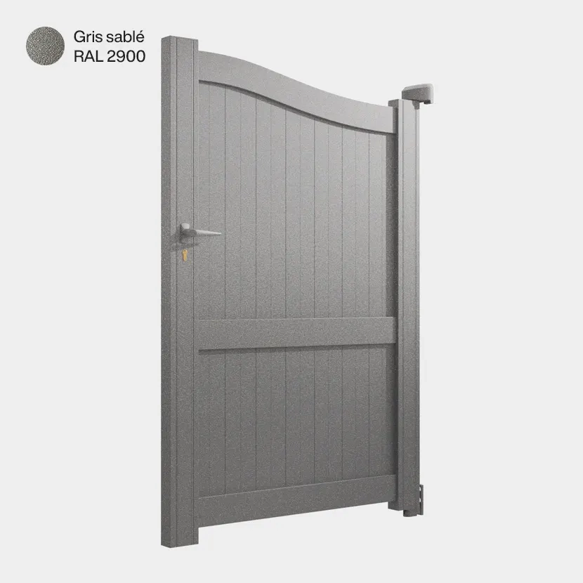 Portillon aluminium: Portillon Maryland Gris sable RAL 2900