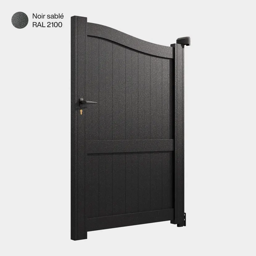 Portillon aluminium: Portillon Maryland Noir sable RAL 2100