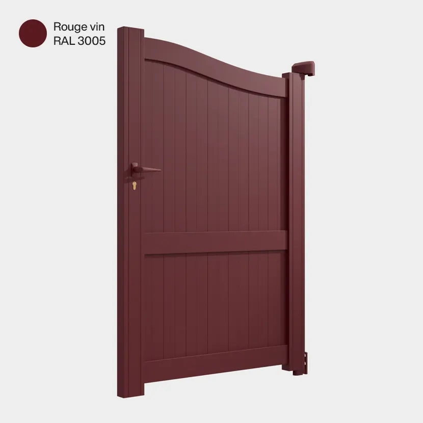 Portillon aluminium: Portillon Maryland Rouge Vin RAL 3005