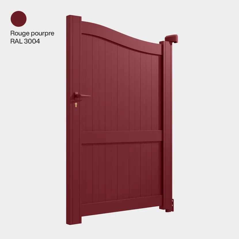 Portillon aluminium: Portillon Maryland Rouge pourpre RAL 3004