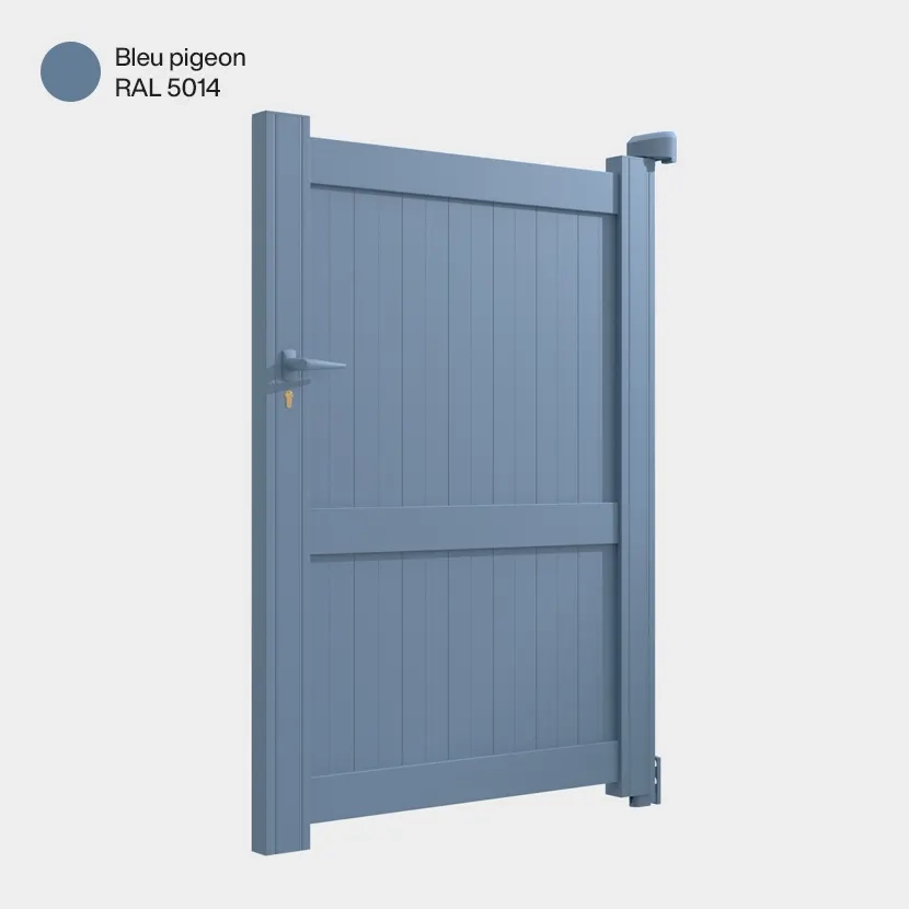 Portillon aluminium: Portillon Melbourne Bleu pigeon RAL 5014