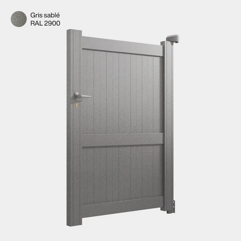 Portillon aluminium: Portillon Melbourne Gris sable RAL 2900