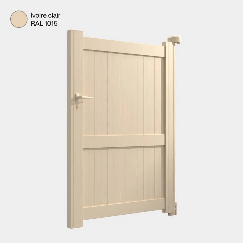 Portillon aluminium: Portillon Melbourne Ivoire clair RAL 1015