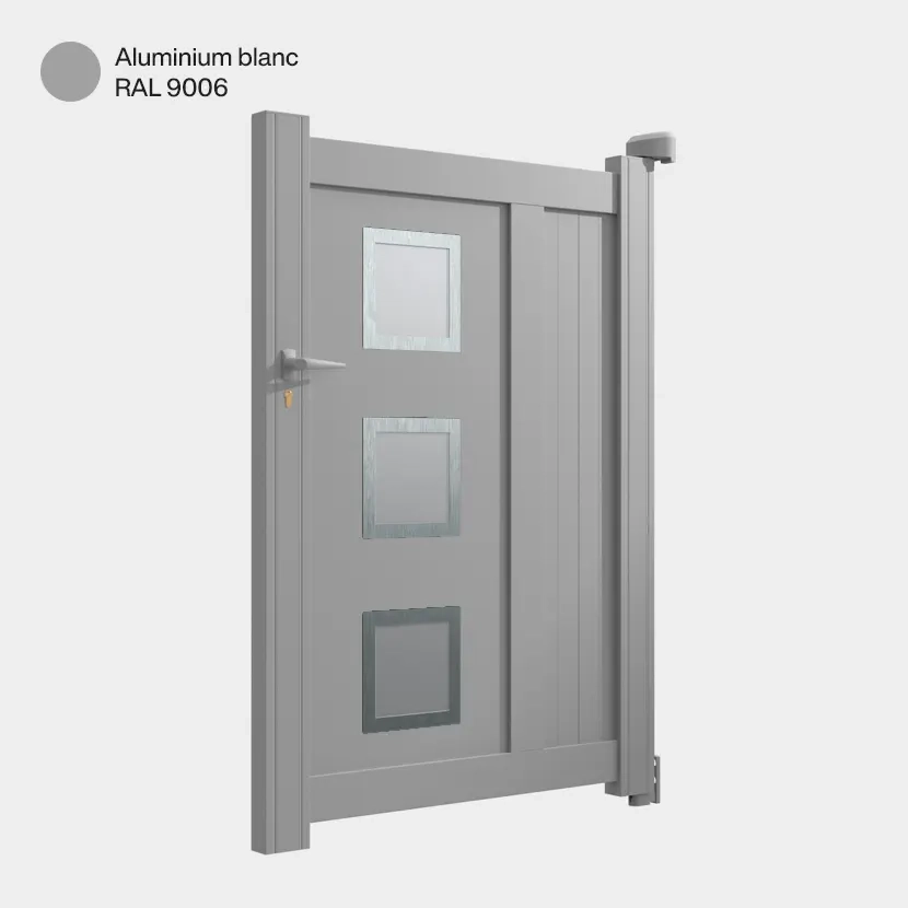 Portillon aluminium: Portillon Nassau Aluminium blanc RAL 9006