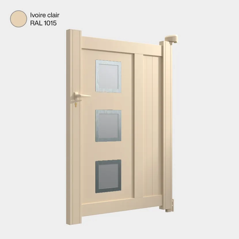 Portillon aluminium: Portillon Nassau Ivoire clair RAL 1015