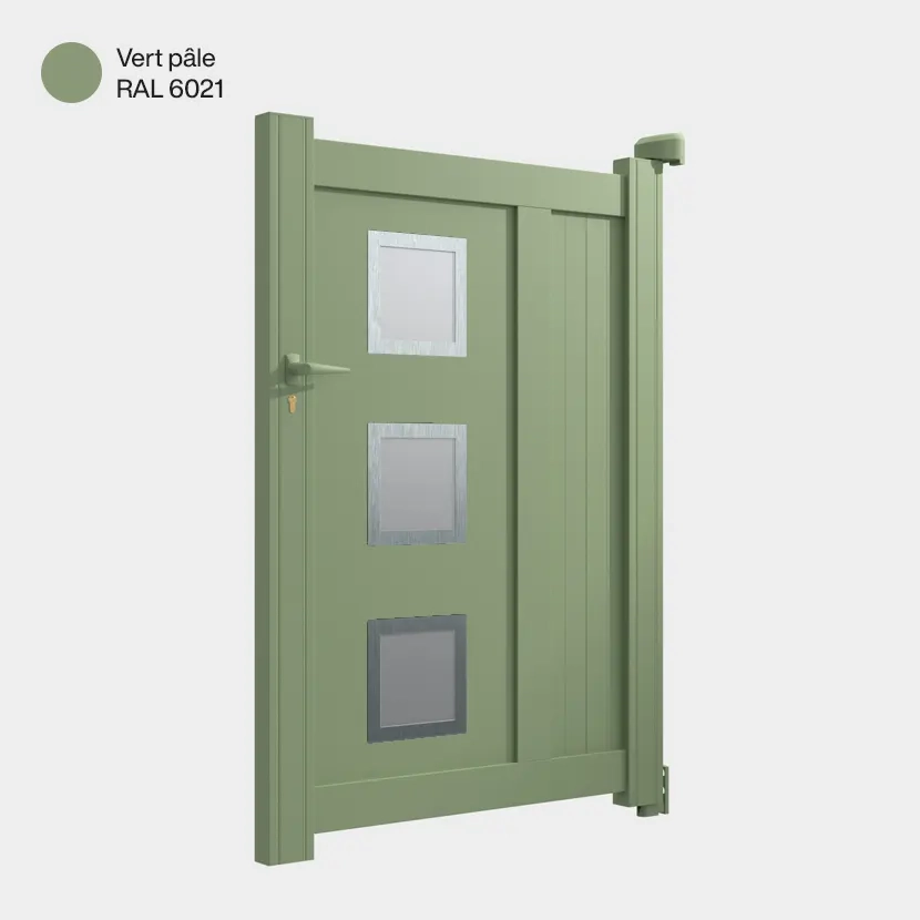 Portillon aluminium: Portillon Nassau Vert pale RAL 6021