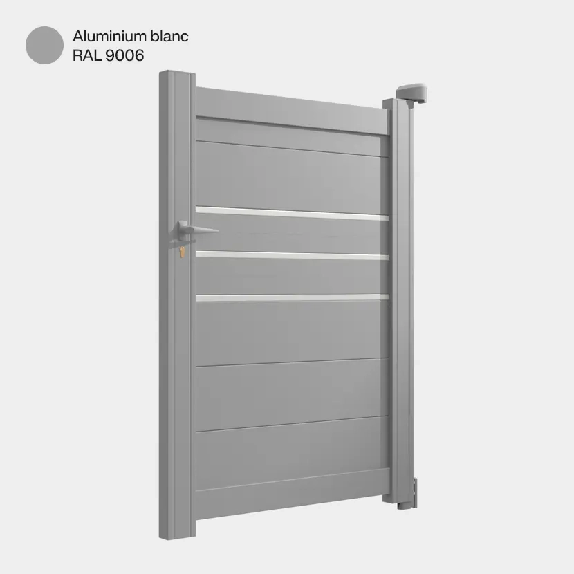 Portillon aluminium: Portillon Oslo Aluminium blanc RAL 9006