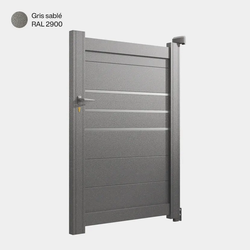Portillon aluminium: Portillon Oslo Gris sable RAL 2900