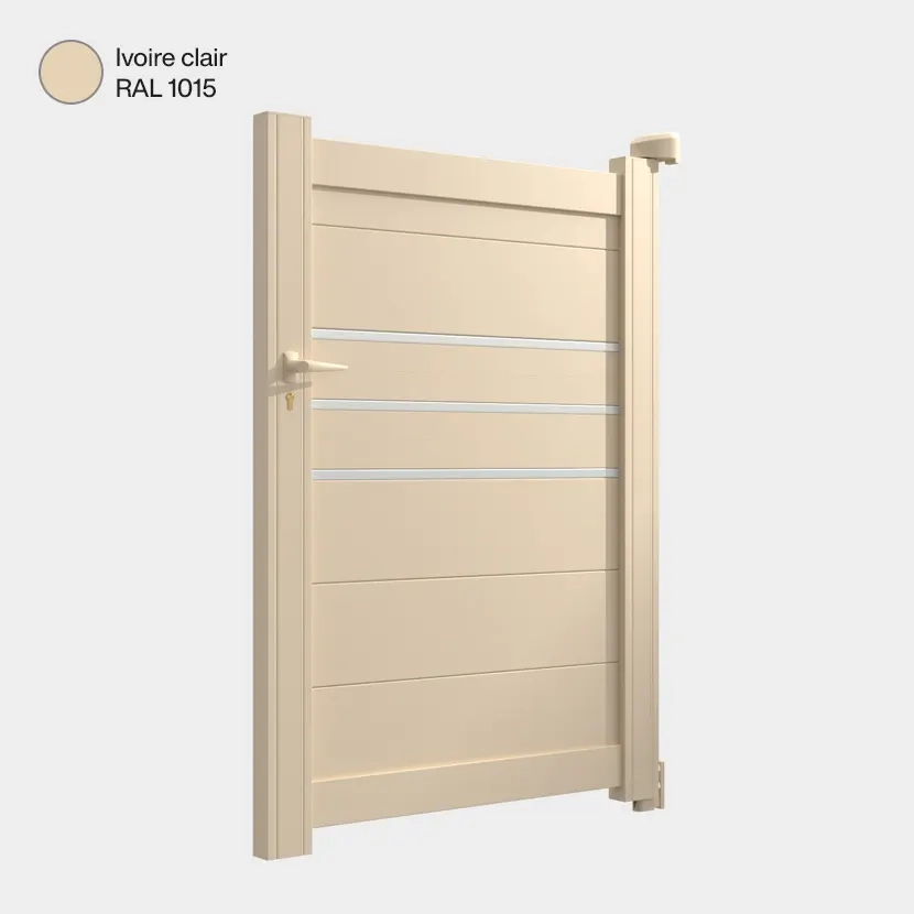 Portillon aluminium: Portillon Oslo Ivoire clair RAL 1015