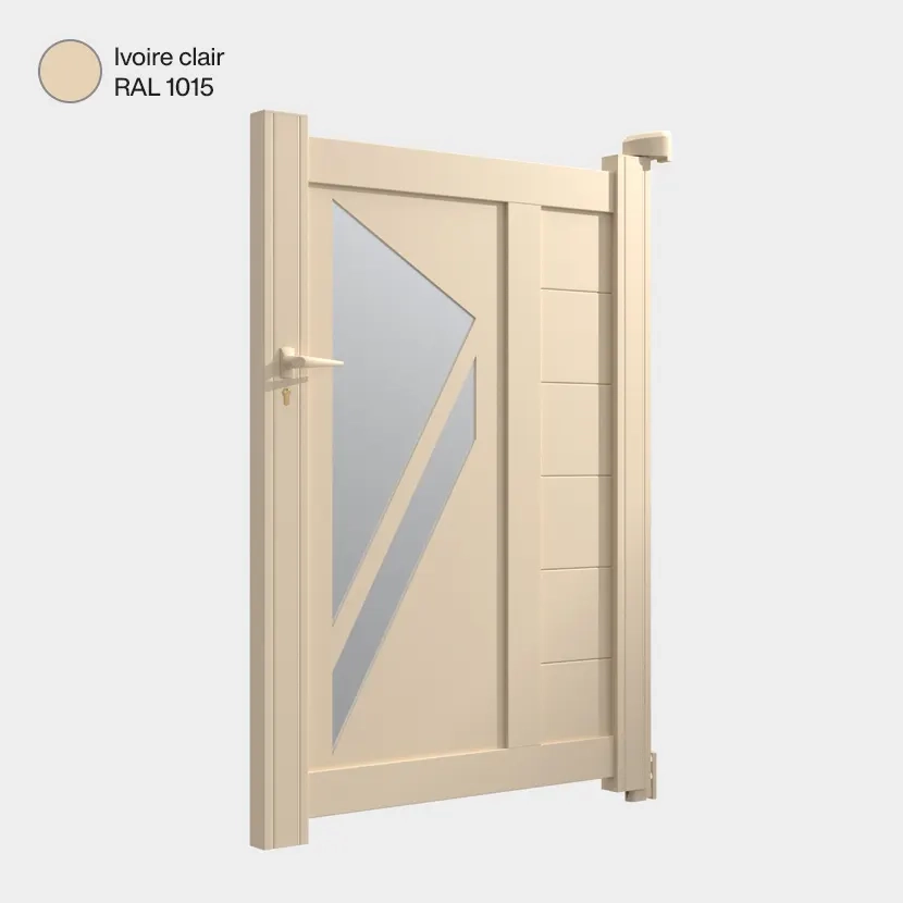 Portillon aluminium: Portillon Paris Ivoire clair RAL 1015