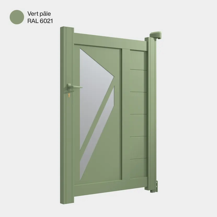 Portillon aluminium: Portillon Paris Vert pale RAL 6021