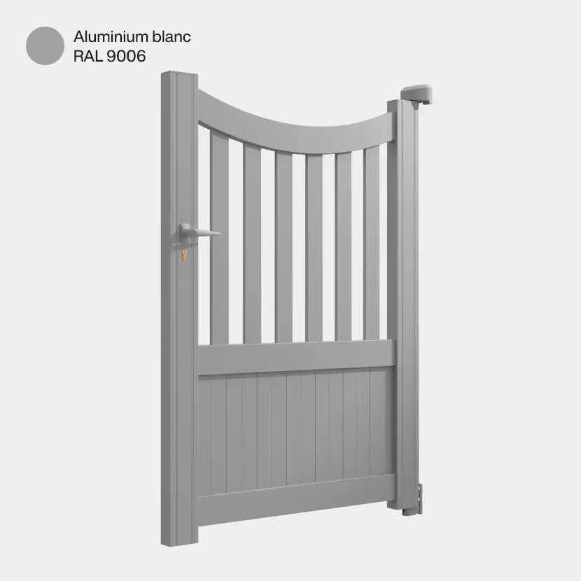 Portillon aluminium: Portillon Paro Aluminium blanc RAL 9006