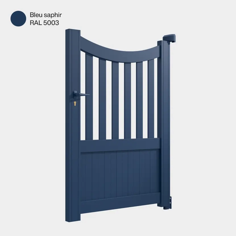 Portillon aluminium: Portillon Paro Bleu saphir RAL 5003