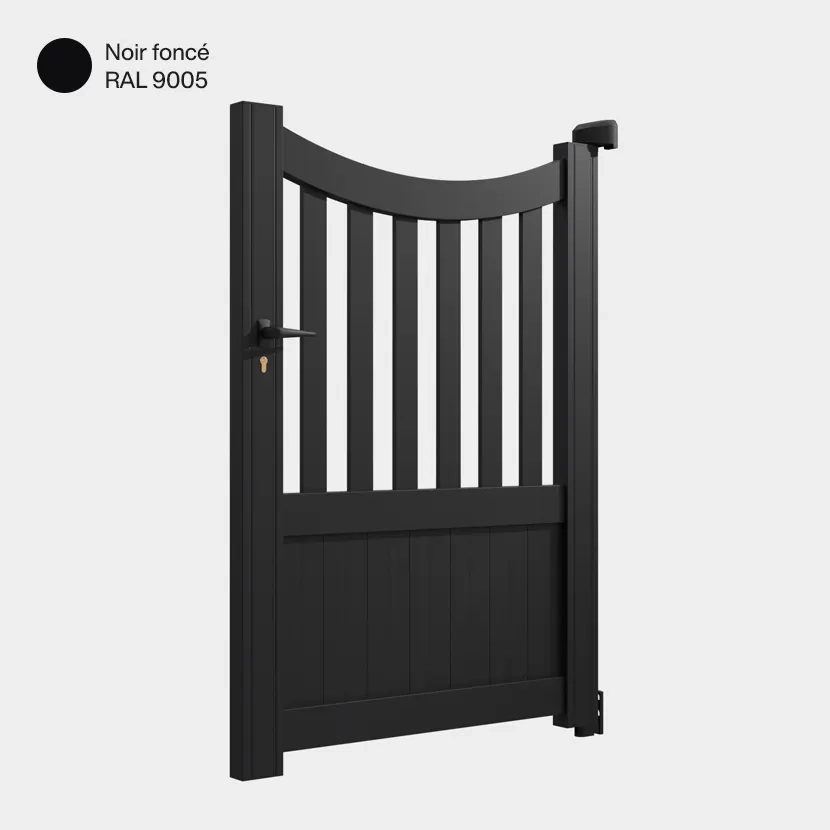 Portillon aluminium: Portillon Paro Noir fonce RAL 9005