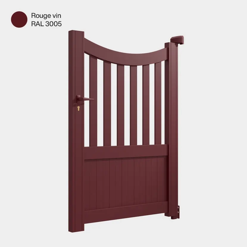 Portillon aluminium: Portillon Paro Rouge Vin RAL 3005