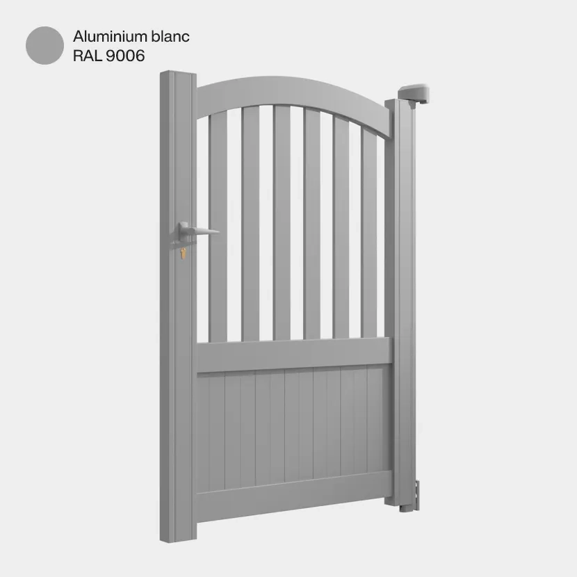 Portillon aluminium: Portillon Philadelphia Aluminium blanc RAL 9006