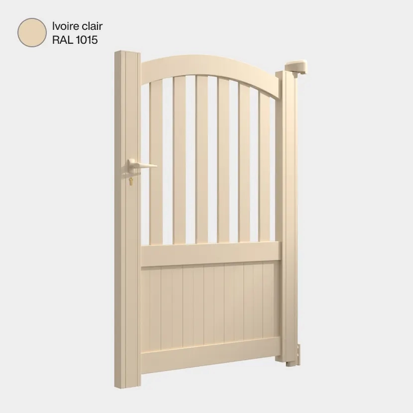 Portillon aluminium: Portillon Philadelphia Ivoire clair RAL 1015