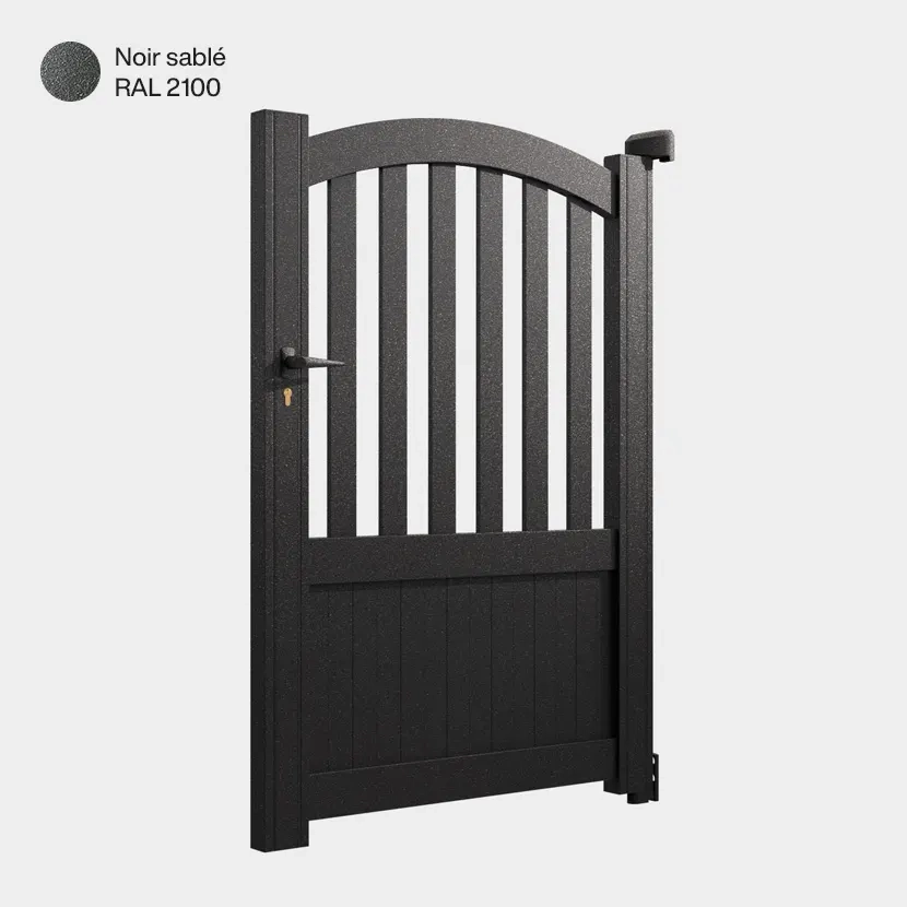 Portillon aluminium: Portillon Philadelphia Noir sable RAL 2100