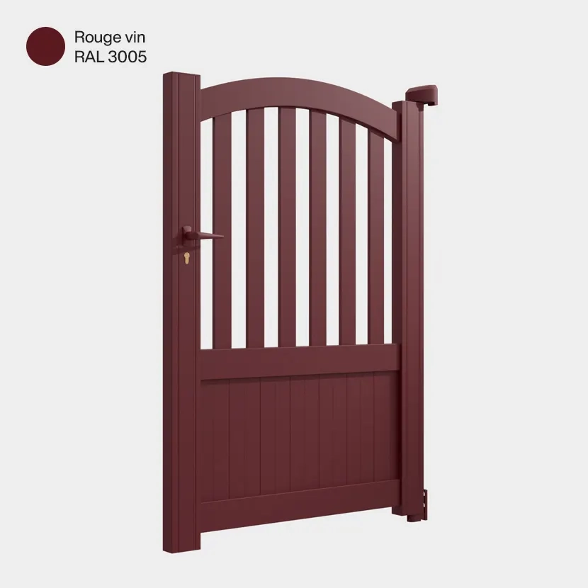 Portillon aluminium: Portillon Philadelphia Rouge Vin RAL 3005