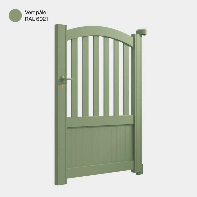 Portillon aluminium: Portillon Philadelphia Vert pale RAL 6021