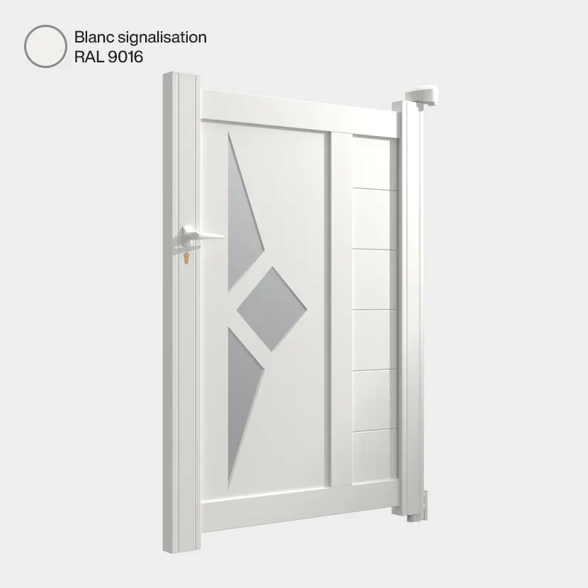 portillon Sete Aluminium blanc