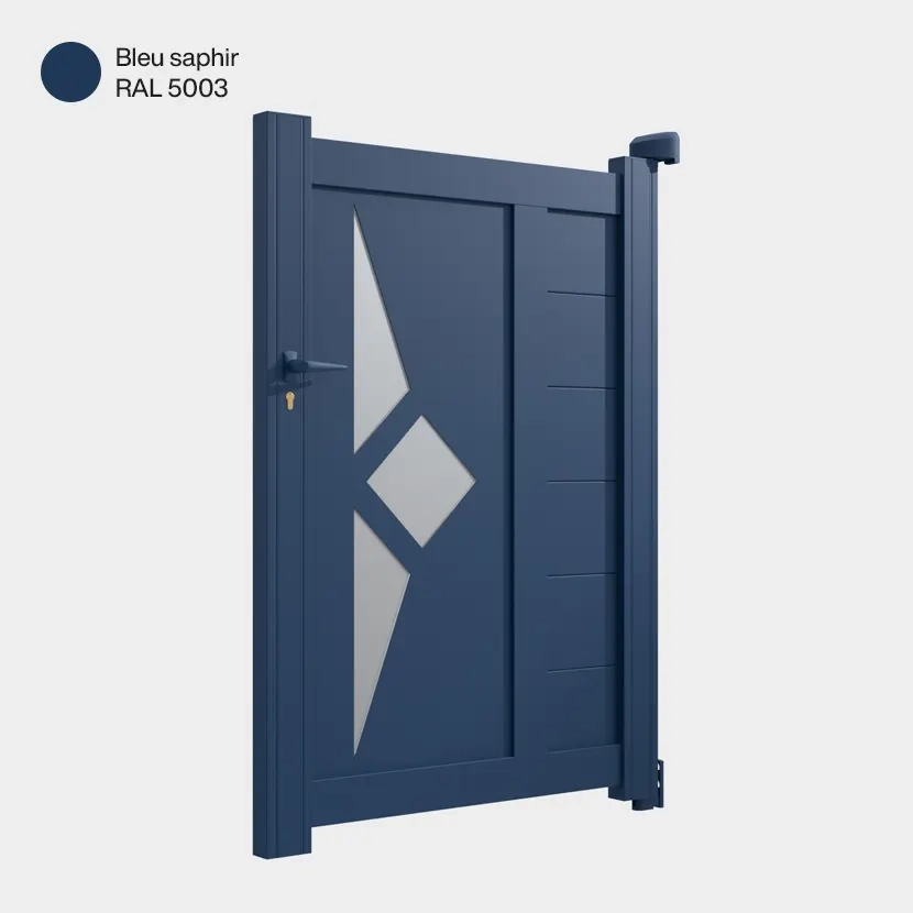 portillon Sete Aluminium bleu saphir