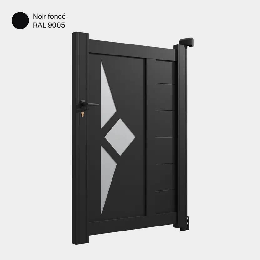 portillon Sete Aluminium noir fonce