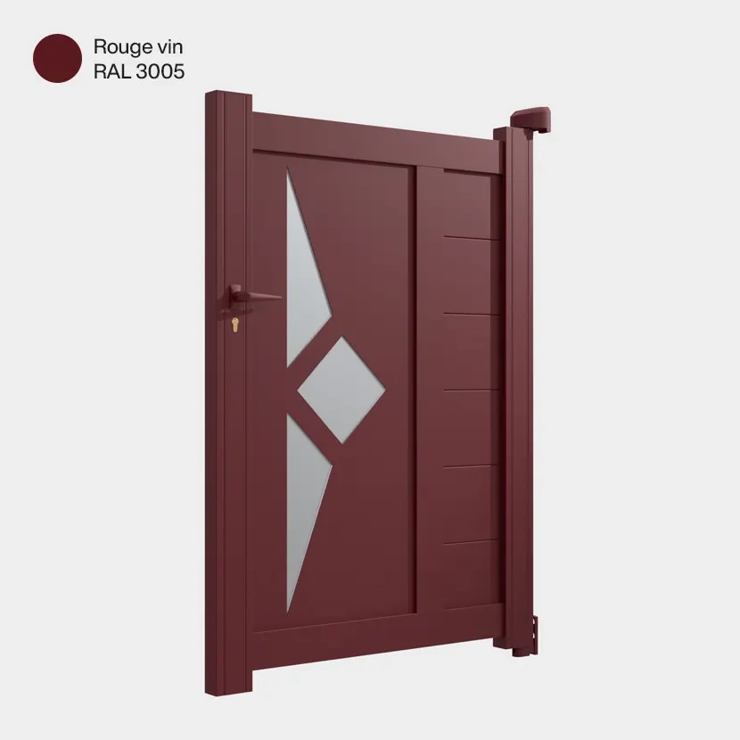 portillon Sete Aluminium rouge vin