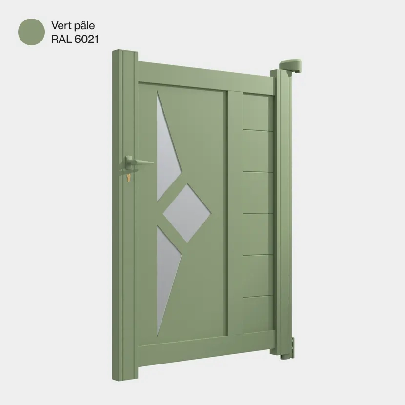 portillon Sete Aluminium vert pale