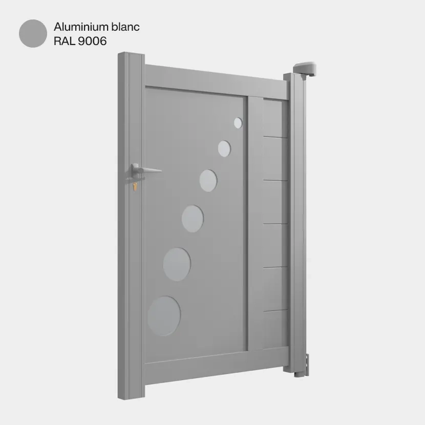 Portillon aluminium: Portillon Toulouse Aluminium blanc RAL 9006